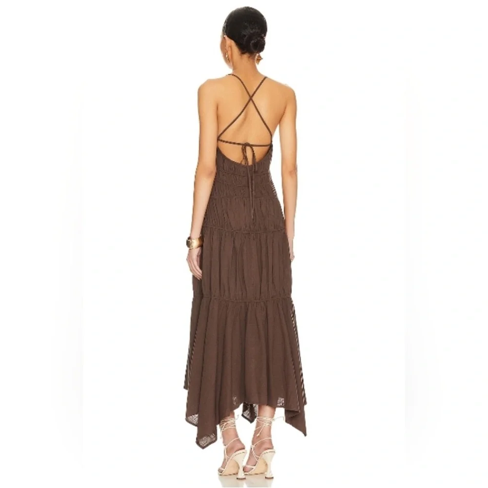 NWOT SNDYS Tahlia Dress in Chocolate - Picture 3 of 3